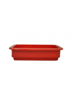 Гастроёмкость фарфоровая 1/4-65, цвет красный