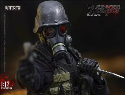 Ханк, лидер USS Alpha Team (Resident Evil, Обитель Зла) - Коллекционная фигурка 1/12 Reaper (GM520) - Gmtoys