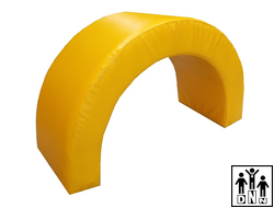 Детское спортивное полукольцо желтое
