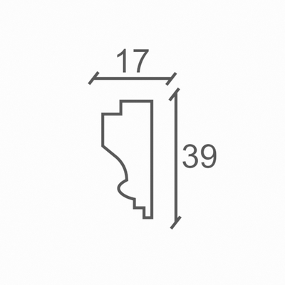 размеры молдинга МЛ-01