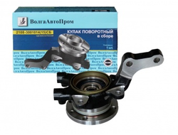 Кулак поворотный ВАЗ 2108 левый с подшипником и ступицей ВолгаАвтопром