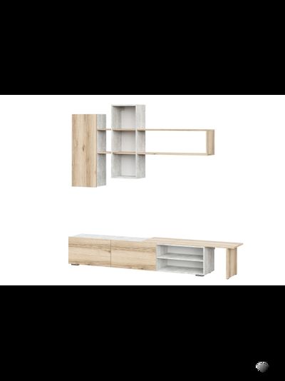 Бруклин гостиная Цемент Светлый/Дуб Делано