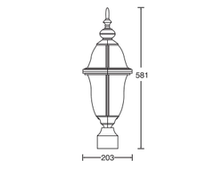 Садово-парковый светильник  Florida 2