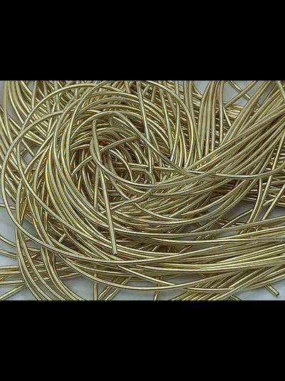 Канитель мягкая цвет светлое золото 1мм 2.5гр