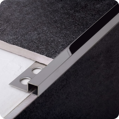 Профиль окантовочный для плитки SBP110-12H 12мм 2,7м Полированный серебро