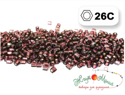 Toho Hexagon 26C Transparent Silver-Lined Amethyst / Прозрачный аметист с серебряной линией внутри