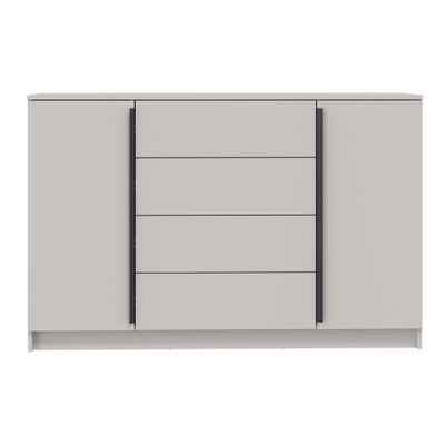 Брандо 67.11 Комод (кашемир / ДВПО: белый / фасады: ЛДСП кашемир)