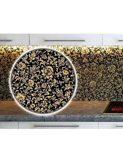 Интерьерная панель "Гламур золото" глянец 3000*600*1,5мм  АБС