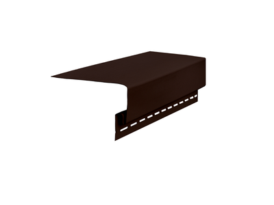 Околооконная планка для сайдинга, цвет тёмно-коричневый | NORDSITE