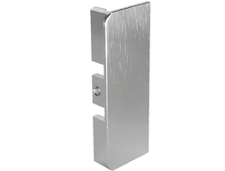 GOLA Заглушка закрытая для профиля U для нижней базы, Серебро крацованное (brush polish) (пара)  GA0031.VS000.SLXAN.FX  ARISTO