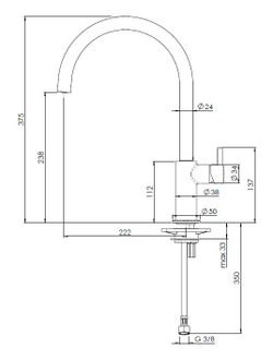 Смеситель Reginox LEVISA PVD