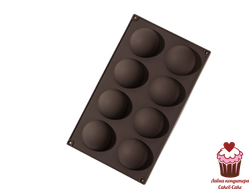 Форма для муссовых десертов Полусфера 5,7 см, 8 ячеек, силикон