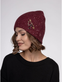 Шапка мохеровая с пайетками