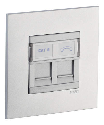 Рамка 1 пост алюминий - Quadro 45 - Efapel 45910 TAL