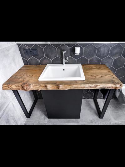 столешница под раковину ванную комнату из карагача