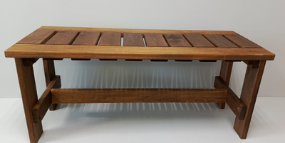 Лавка "БОГАТЫРЬ" 100см, тонированная, с покрытием