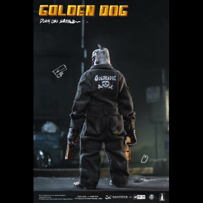ПОМЯТА УПАКОВКА - Золотой Пёс - Коллекционная ФИГУРКА 1/12 scale GOLDEN DOG – Death Gas Station series (PES022) - Damtoys x Coal Dog