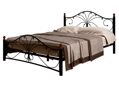 Кровать Фортуна-2 1,6*2,0 черный/ножки черные ш*в*д 1700х1070х2120мм