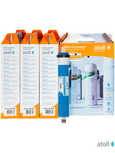 Комплект картриджей на 2 года atoll A-450m STD Compact