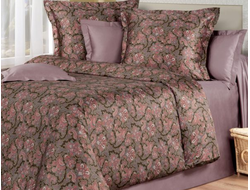 Семейный комплект постельного белья мако-сатин пудрового цвета