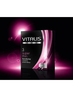 ПРЕЗЕРВАТИВЫ VITALIS PREMIUM №3 SUPER THIN