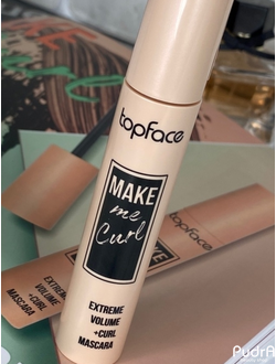 TopFace Тушь для ресниц Make me curl с силиконовой щеточкой закругленной щеточкой удлинение и объем