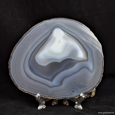 Агат - полированный спил 142*122*6мм