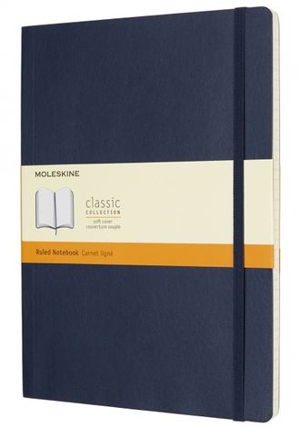 Записная книжка &quot;Classic Soft&quot; (в линейку), ХLarge, сапфир