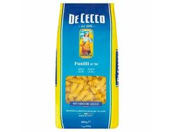 МАКАРОННЫЕ ИЗД. Fusilli (Фузилли) n°34 De Cecco