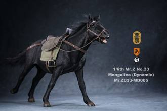 Монгольский конь (Лошадь) в динамичной позе - Коллекционная ФИГУРКА 1/6 scale animal model No.33:Mongolica (dynamic posture) (Mr.Z033-MD005) - Mr.Z