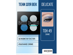 Тени компактные Delicate  4-х цветная сборка БелорДизайн