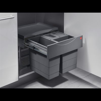 Встраиваемое ведро для мусора 28л Space Saving Hailo