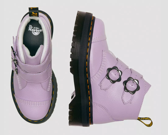 Dr. Martens Devon Flower Buckle Leather Lilac