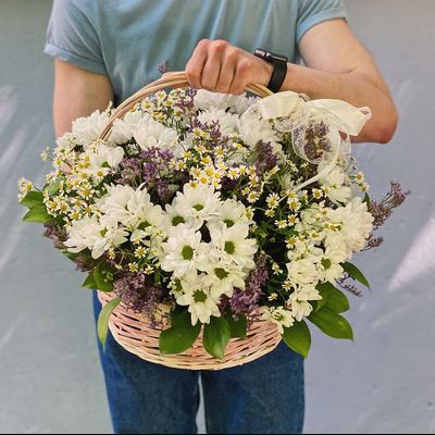 Корзина Ромашка