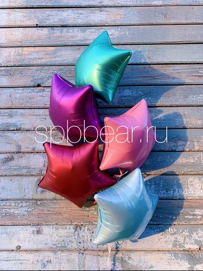 Фольгированные шары Звезды 5 штук