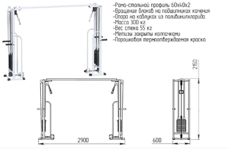 Кинезотренажер Олимп-2 60 кг двухсторонний