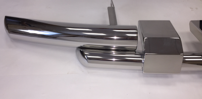 Защита переднего бампера d76/d57 клыки Uaz Patriot (Уаз Патриот)