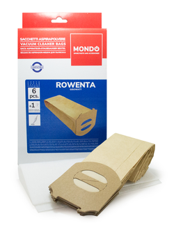 Мешки для пылесоса Rowenta ZR680, 6 шт + фильтр, бумажные