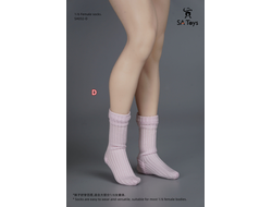 Женские носки (розовые) 1/6 Classic socks (SA032D) - SA Toys