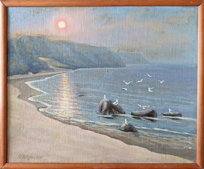 "Храм у Машука" картон масло Чепурко В.А. 2003 год