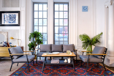 Диванная группа Concorde L темный графит