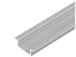Профиль врезной для LED лент АЛЮМИНИЙ L-3м 15/21-7мм FORM (15.0233)  AQ