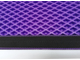 Лента для окантовки 30 мм, плотность 12 гр., цвет черный/елочка V2 фиолетовая (боб 50 пог.м)