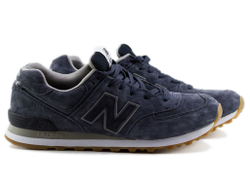 New Balance 574 серо-синие темные