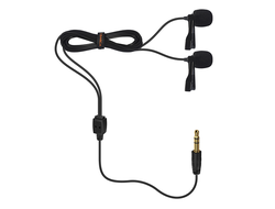 Двойной петличный микрофон Comica CVM-D02B 4.5M Чёрный