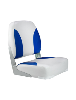 Кресло мягкое складное Classic, обивка винил, цвет серый/синий, Marine Rocket