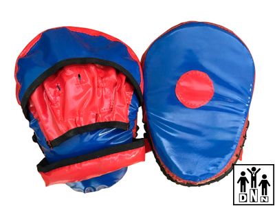 Лапы боксерские вогнутые тент с закрытыми пальцами