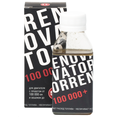 Добавка для увеличения ресурса двигателя с пробегом от 100 000 км и объемом до 5,0 л RENOVATOR