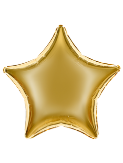 Шар (18''/46 см) Звезда, Светлое золото