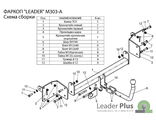 ТСУ Leader Plus для Mazda 3, Axela (2004-2009), M303-A